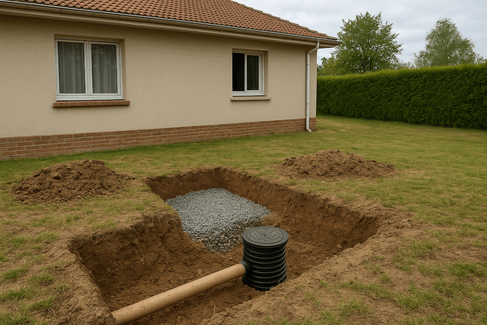 Fonds prévention argile - Système d'infiltration des eaux pluviales